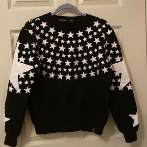 Black and White Stars Pullover
